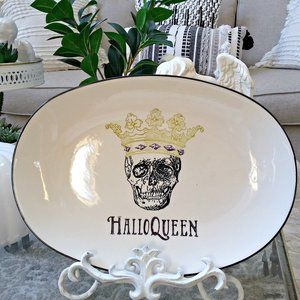 NEW! GOTH Romance HALLOQUEEN" Large PLATTER